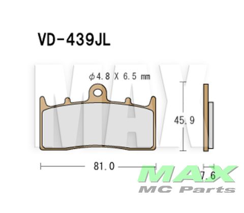 VESRAH Bremseklodser VD439JL BMW