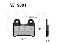 VESRAH Bremseklodser VD9001