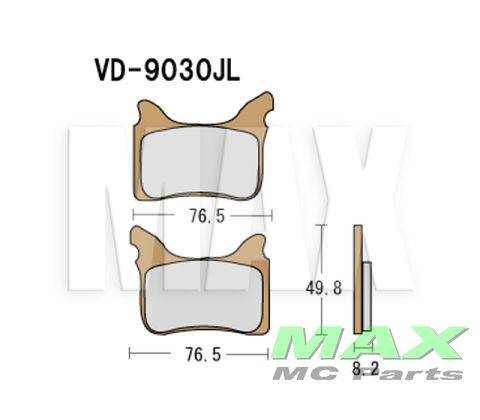 VESRAH Sinter klodser VD9030JL FRONT