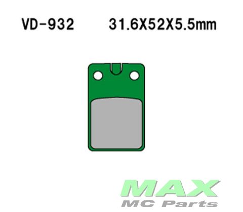 VESRAH Bremseklodser VD932