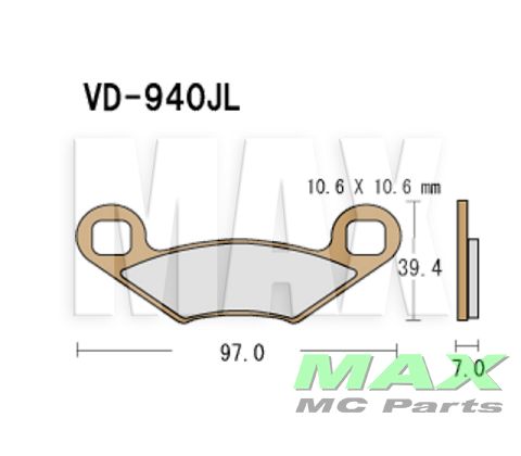 VESRAH Bremseklodser VD940JL