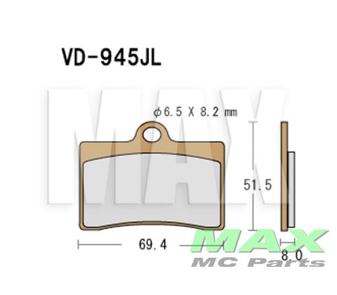 VESRAH Sinter klodser VD945JL FRONT