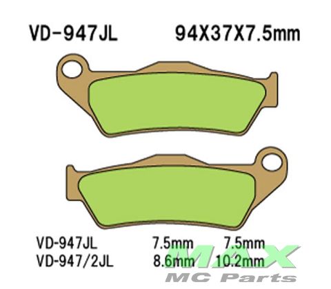 VESRAH Bremseklodser VD947SJL