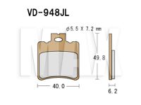 VESRAH Bremseklodser VD948JL