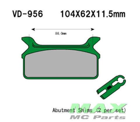 VESRAH Bremseklodser VD956
