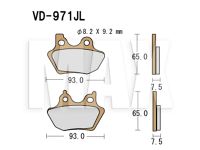 VESRAH Bremseklodser VD971JL
