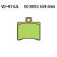 VESRAH Bremseklodser VD974SJL