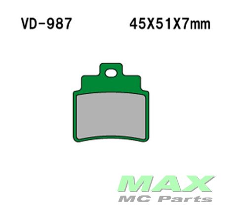 VESRAH Bremseklodser VD987