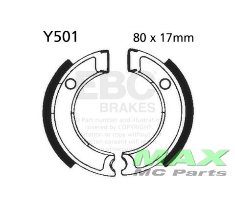 EBC Brake shoe set Y501 PW50 FR/RR 90-15