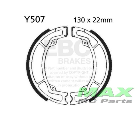 EBC Brake shoe set *FRONT* Y507 130x22MM