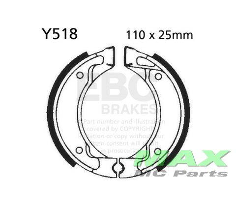 EBC Brake shoe set FRONT Y518 FS1 PW80