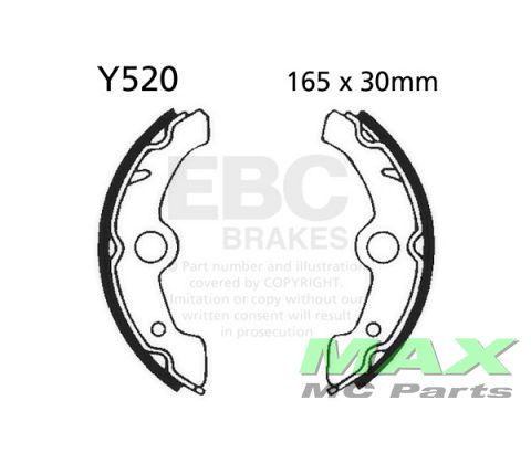 EBC Brake shoe set Y520