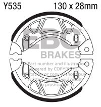 EBC Brake shoe set Y535